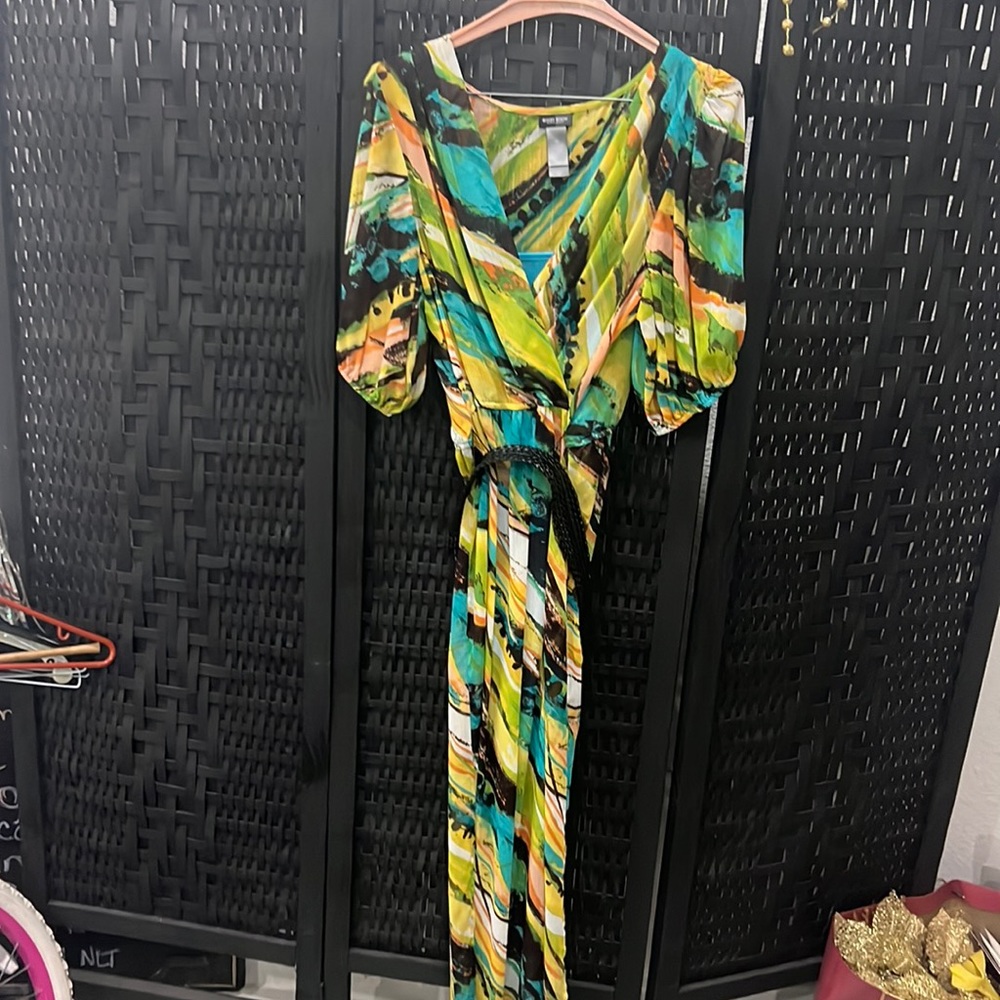 Forest green plus sized dress